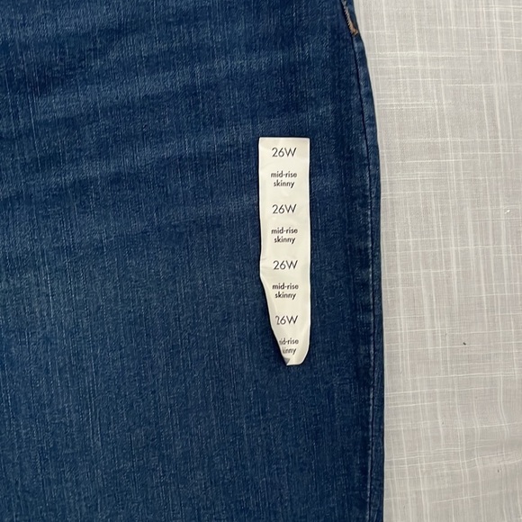 NWT AVA & VIV Mid Rise Skinny Jean Size 26W - Picture 3 of 6